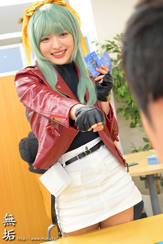 (MUKC-128) 抽牌决斗!23岁E罩杯白皙雪乳美少女「虹村优美」挑战性爱卡牌对决惨遭中出!